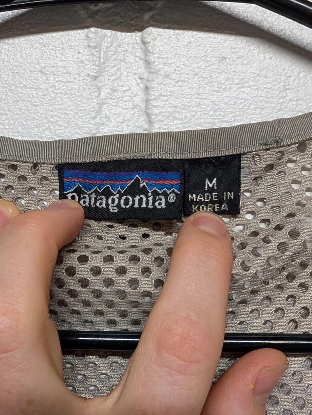Vintage PATAGONIA Men's Mesh Fly Fishing Vest Gray (Medium)